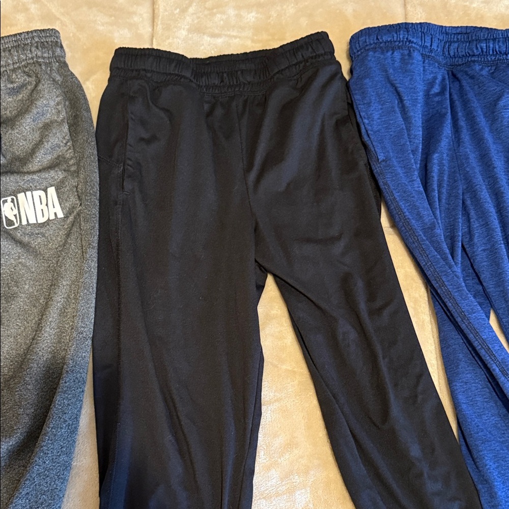Boys bundle Sweatpants Trio - Gray, Black, Blue - Picture 3 of 4